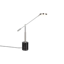 Trio FIORE asztali lámpa márvány, fém, fekete, króm, LED, 10W, 1200lm, 2300K-3000K-4000K - 554610107