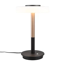 Trio CELESTE asztali lámpa, fém, üveg, fekete, fehér, LED, 10W, 1050lm, 3000K - Trio-554910165