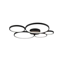 Trio RONDO mennyezet lámpa fém, fekete, LED, 3000K, 49W, 5800lm - 622610532
