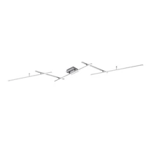 Trio ARVIN mennyezet lámpa fém, nikkel, RGB-LED, 2700K-6500K, 22W, 2600lm - 628410507