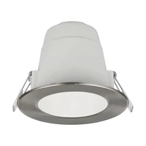 Trio VIRUNGA beépíthető spot fém, műanyag, nikkel, LED, 6W, 2300-3000-4000K, 900Lm,IP44 - 635410107