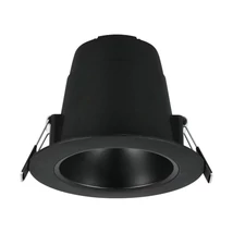 Trio VIRUNGA beépíthető spot fém, műanyag, fekete, LED, 6W, 2300-3000-4000K, 900Lm,IP44 - 635410132