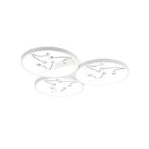Trio GROOVY mennyezet lámpa fém, fehér, LED, 4000K, 30W, 3800lm - 642110331