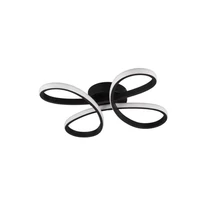 Trio FLY mennyezet lámpa fém, műanyag, fekete, fehér, LED, 3000K, 22W, 2600lm - 645610132
