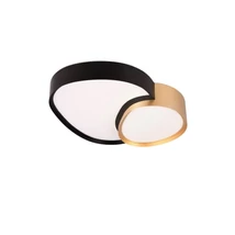 Trio RISE mennyezet lámpa fém, műanyag, fekete, arany, fehér, LED, 2700K - 6500K, 21W, 2400lm - 647510280