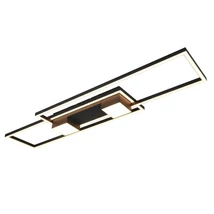 Trio ALBANY mennyezeti lámpa, fém, fekete, LED, 37W, 4300lm, 2700K-6500K - Trio-647710432