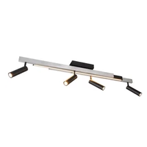 Trio ZENO mennyezeti lámpa, fém, szürke, fekete, LED, 24W, 1500lm+2600lm, 2700K-6500K - Trio-648310505