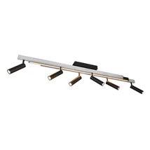 Trio ZENO mennyezeti lámpa, fém, szürke, fekete, LED, 51W, 3900lm+2200lm, 2700K-6500K - Trio-648310705