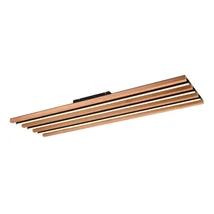 Trio FONTANA mennyezeti lámpa, fém, fa, fekete, barna, LED, 44W, 5050lm, 3000K - Trio-648911332