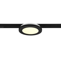 Trio CAMILLUS fényforrás 2-fázisú sínrendszerhez műanyag, fekete, fehér, LED, 3000K, 9W, 900lm - 76921032