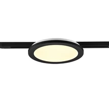 Trio CAMILLUS fényforrás 2-fázisú sínrendszerhez műanyag, fekete, fehér, LED, 3000K, 13W, 1400lm - 76921532