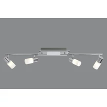 Trio CLAPTON szpot lámpa fém, üveg, króm, fehér, LED, 3000K, 4x4.3W, 1720lm - 821410405