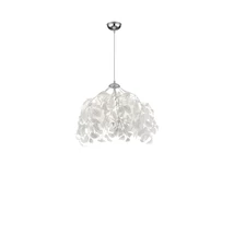 Trio LEAVY függeszték fém, műanyag, króm, fehér, E27 - R10461901