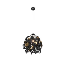 Trio LEAVY függeszték fém, műanyag, fekete, arany, E27 - R10461932