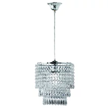 Trio ORIENT függeszték fém, akrill, króm, áttetsző, E27 - R1147-06