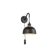 Trio PUNCH fali lámpa fém, arany, fekete, E27 - R20811732