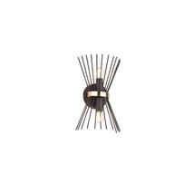 Trio ROD fali lámpa fém, fekete, arany, E14 - R21532080