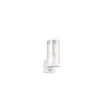 Trio BONITO kültéri fali lámpa mozgásérzékelővel fém, fehér, áttetsző, E27, IP44 - R21599131