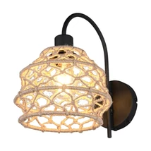 Trio HIVE fali lámpa fém, természetes, fekete, E27 - R21681736