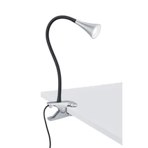 Trio VIPER csíptetős asztali lámpa műanyag, ezüst, fekete, LED, 3000K, 3W, 350lm - R22398187