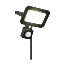 Trio FUNCHAL reflektor fém, üveg, fekete, áttetsző, LED, 20W, 1800lm, 4000K, IP65 - R23349132