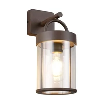 Trio ALMERIA kültéri fali lámpa fém, műanyag, barna, áttetsző, E27, IP44 - R26476124