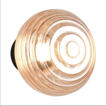 Trio EARL fali lámpa fém, üveg, fekete, borostyán, LED, 1W, 140lm, 3000K - R27771113