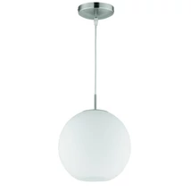 Trio MOON függeszték fém, üveg, nikkel, fehér, E27 - R30152507