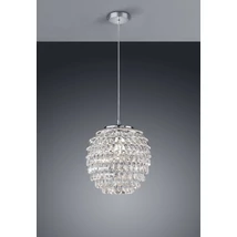 Trio PETTY függeszték fém, műanyag, króm, áttetsző, E27 - R30451906