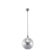 Trio DINO függeszték fém, üveg, nikkel, áttetsző, E27 - R30771007