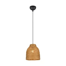 Trio JOELINE függeszték papír, fekete, barna, E27 - R31731026