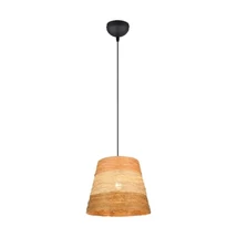 Trio JOELINE függeszték papír, fekete, barna, E27 - R31731926