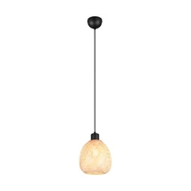 Trio AMELIE függeszték fém, bambusz, fekete, természetes, E27 - R31941036