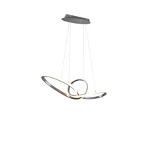 Trio SANSA függeszték fém, nikkel, LED, 3000K, 28W, 3200lm - R32751107