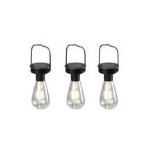 Trio CAMPUS kültéri dekor lámpa fém, műanyag, fekete, áttetsző, LED, IP44 - R35146132