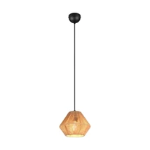 Trio LUCILLE függeszték papír, fekete, barna, E27 - R36111026