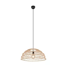Trio PAULETTE függeszték papír, fekete, barna, E27 - R36141026