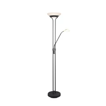 Trio ORSON állólámpa fém, üveg, fekete, fehér, LED, 3000K, 1x28W, 3200lm, 1x6W, 600lm - R40073532