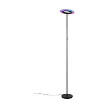 Trio SAMBA állólámpa fém, műanyag, fekete, fehér, RGB-LED, 16.5W, 2700-6500K, 1900Lm - R43411132