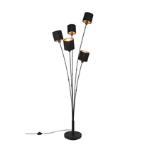 Trio TOMMY állólámpa fém, szövet, fekete, E14 - R46335979