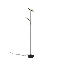 Trio SPECTER állólámpa, fém, fekete, LED, 17W+4.5W, 1900lm+450lm, 2700K+4000K+6500K - Trio-R47842132