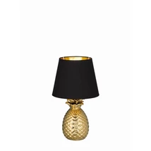 Trio PINEAPPLE asztali lámpa kerámia, szövet, arany, fekete, E14 - R50421079