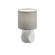 Trio PIKE asztali lámpa beton, szövet, szürke, E14 - R50831087