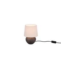 Trio LOU asztali lámpa kerámia, szövet, barna, E14 - R50961844