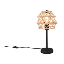 Trio HIVE asztali lámpa fém, természetes, fekete, E27 - R51681036