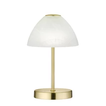Trio QUEEN asztali lámpa fém, üveg, sárgaréz, fehér, LED, 3000K, 3W, 280lm - R52021108