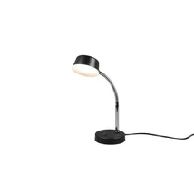 Trio KIKO asztali lámpa fém, műanyag, króm, fekete, LED, 3000K, 4.5W, 500lm - R52501102