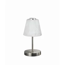 Trio EMMY asztali lámpa fém, üveg, nikkel, fehér, LED, 3000K, 3W, 280lm - R52541907