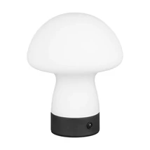 Trio DOOLEY asztali lámpa fém, üveg, fekete, fehér, LED, 1W, 140lm, 3000K - R54981131