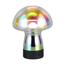 Trio DOOLEY asztali lámpa fém, üveg, fekete, áttetsző, LED, 1W, 140lm, 3000K - R54981153